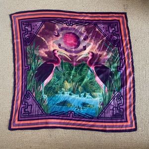 Large satin scarf
